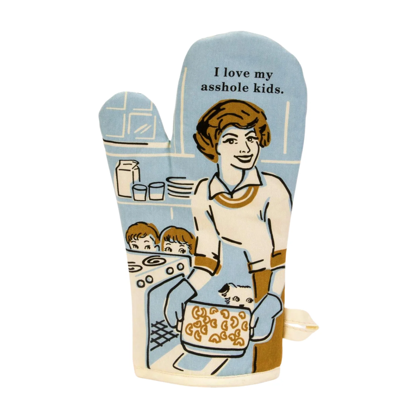 Blue Q Oven Mitt - My Asshole Kids