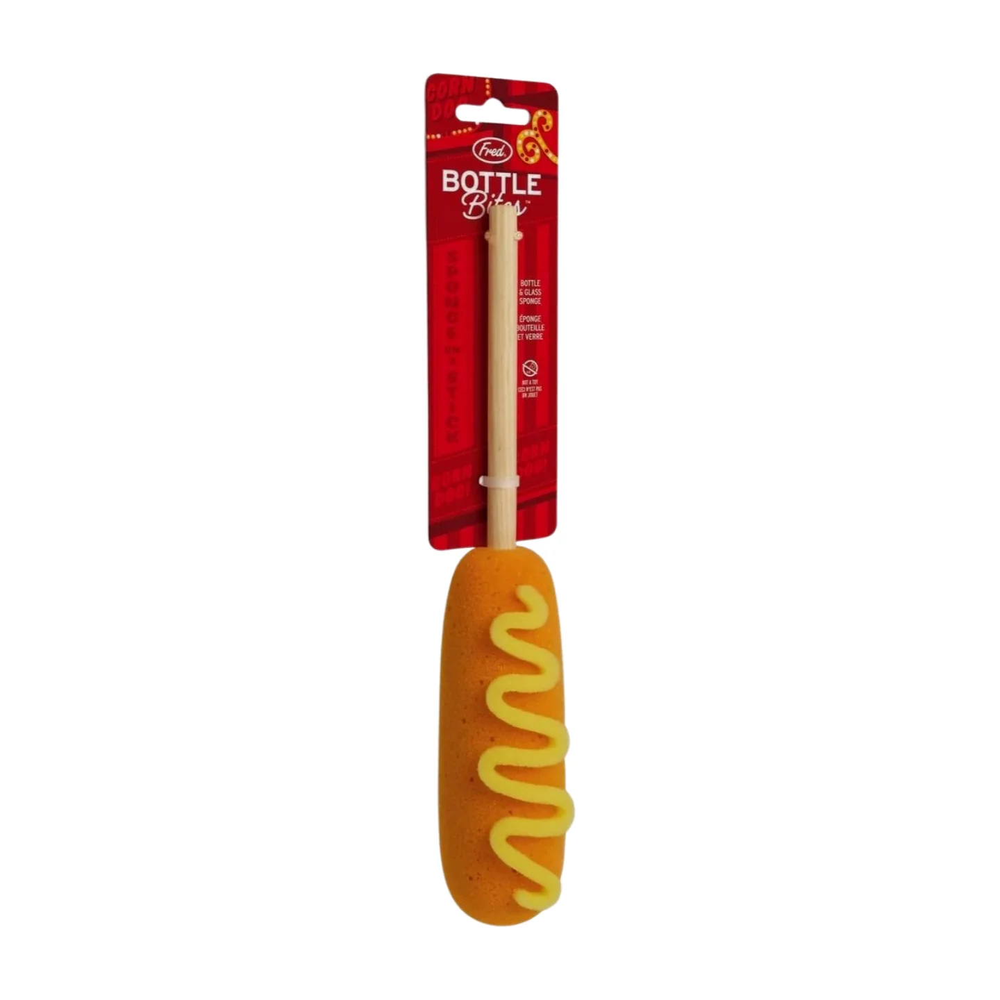 Fred Bottle Bites Corn Dog Long Handle Sponge