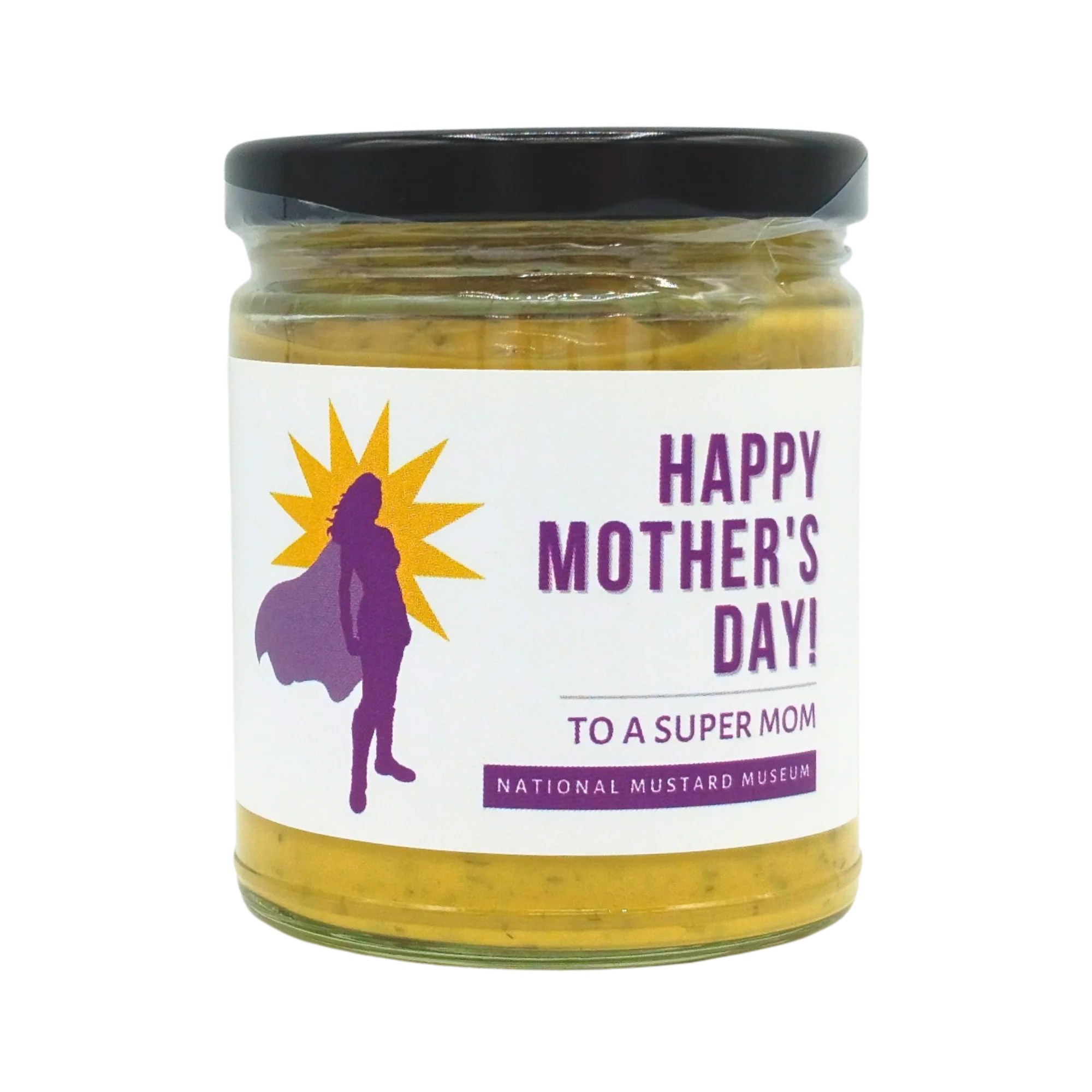Mother's Day Greeting Card Mustard - Super Mom