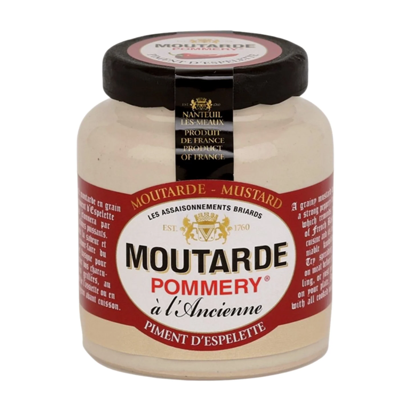 Pommery Espelette Pepper Mustard